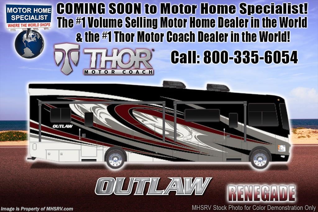 New 2018 Thor Motor Coach Outlaw 37RB Toy Hauler RV for Sale @ MHSRV Patio & 3 A/C available in Alvarado, Texas