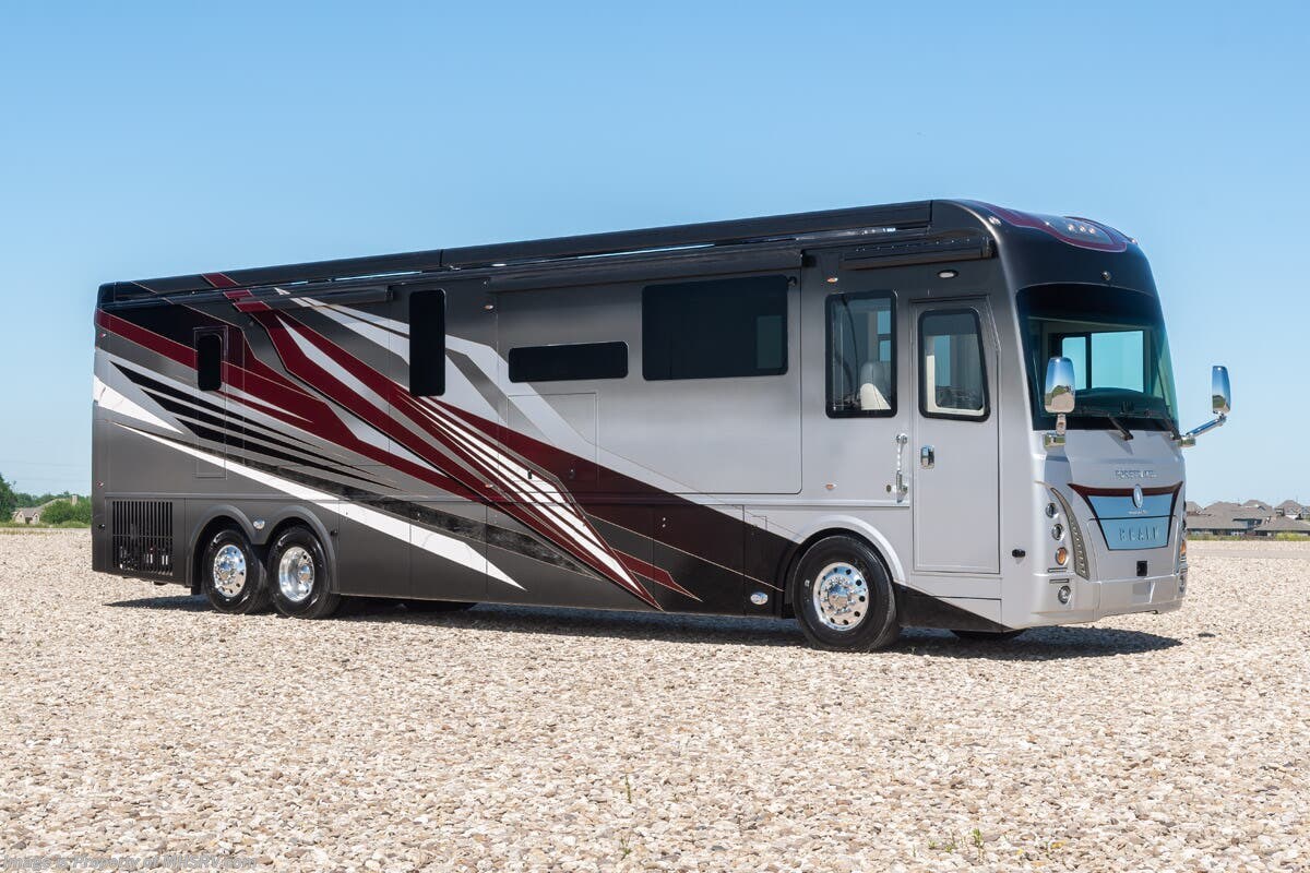 New 2026 Foretravel Realm Presidential Luxury Villa 2 (LV2) w/ Sofa Recliner available in Alvarado, Texas