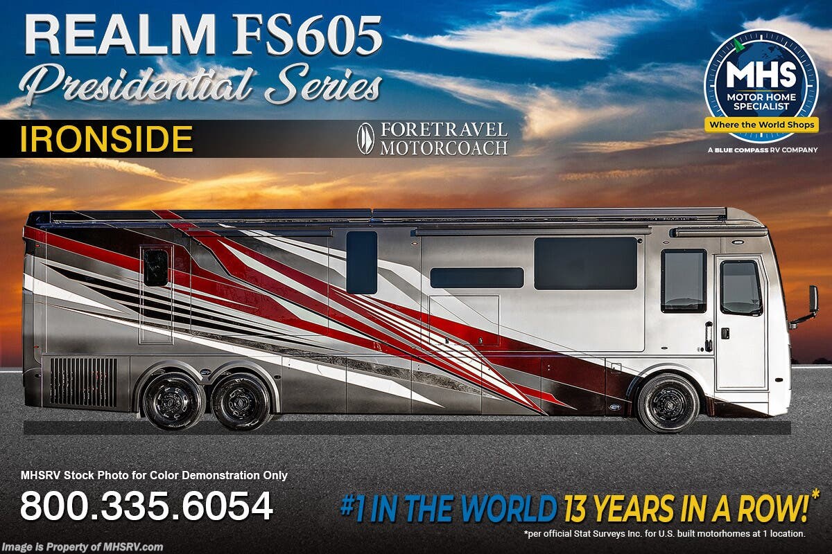New 2027 Foretravel Realm Presidential Luxury Villa Bunk (LVB) W/ Spa available in Alvarado, Texas