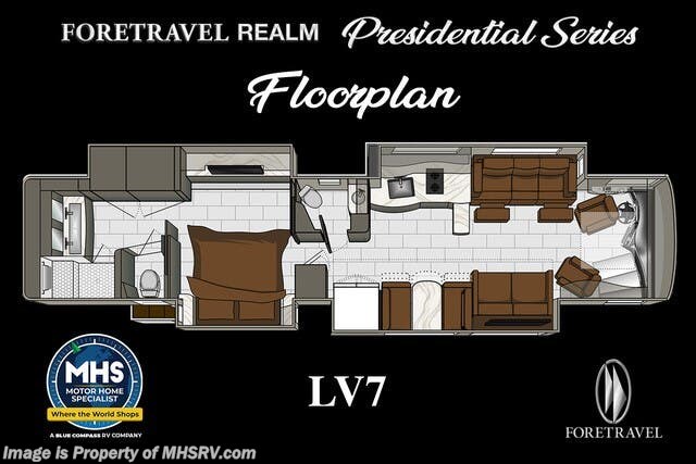 2027 Foretravel Realm Presidential Luxury Villa 7 (LV7) Bath & 1/2