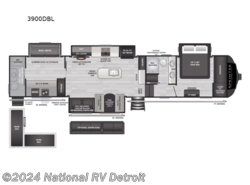 New 2025 Keystone Sprinter 3900DBL available in Belleville, Michigan