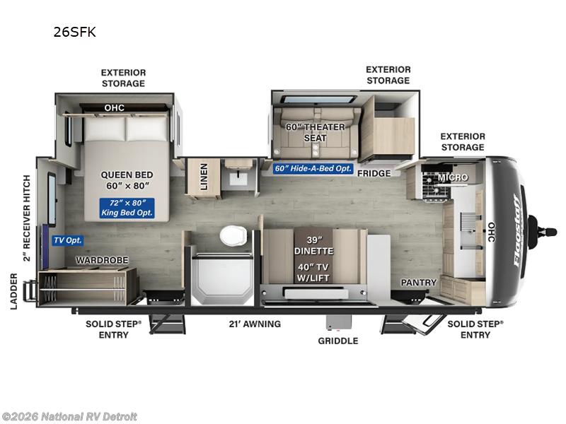 New 2025 Forest River Flagstaff Super Lite 26SFK available in Belleville, Michigan