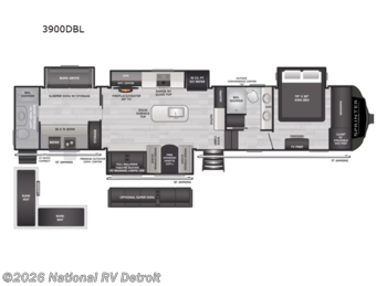 New 2025 Keystone Sprinter 3900DBL available in Belleville, Michigan