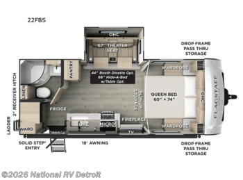 New 2026 Forest River Flagstaff Micro Lite 22FBS available in Belleville, Michigan