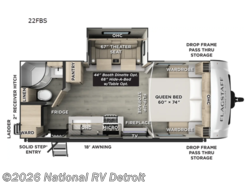 New 2026 Forest River Flagstaff Micro Lite 22FBS available in Belleville, Michigan