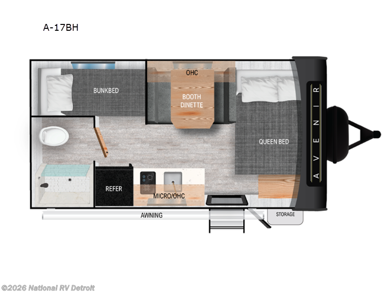 New 2025 Cruiser RV Avenir A-17BH available in Belleville, Michigan