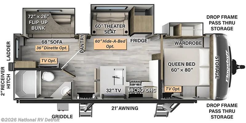 New 2024 Forest River Flagstaff Super Lite 26BHW available in Belleville, Michigan