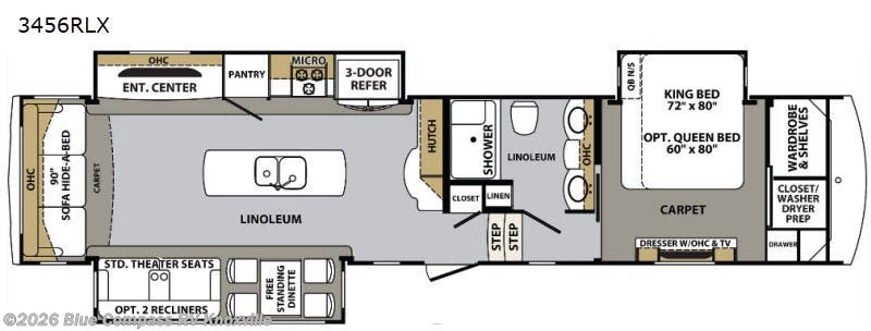 Used 2018 Forest River Cardinal Luxury 3456RLX available in Louisville, Tennessee