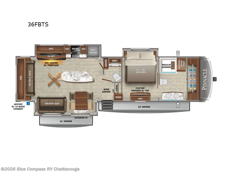 Used 2022 Jayco Pinnacle 36FBTS available in Ringgold, Georgia