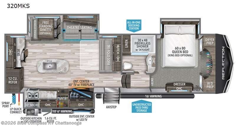 Used 2021 Grand Design Reflection 320MKS available in Ringgold, Georgia