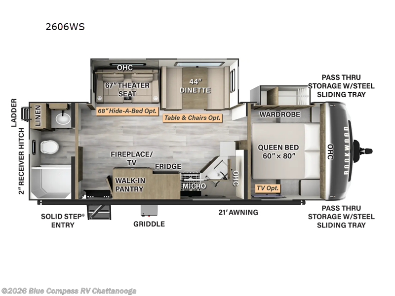 Used 2024 Forest River Rockwood Ultra Lite 2606WS available in Ringgold, Georgia