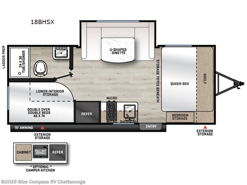 New 2026 Forest River Aurora Light 18BHSX available in Ringgold, Georgia