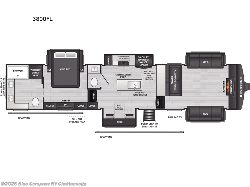 New 2027 Keystone Montana 3800FL available in Ringgold, Georgia