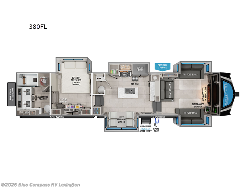 Used 2025 Grand Design Solitude 380FL available in Georgetown, Kentucky