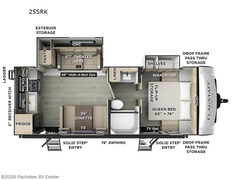 New 2026 Forest River Flagstaff Micro Lite 25SRK available in Smyrna, Delaware