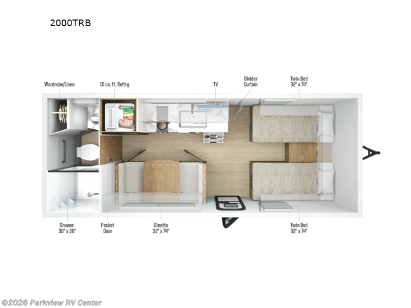 New 2026 Winnebago Micro Minnie 2000TRB available in Smyrna, Delaware
