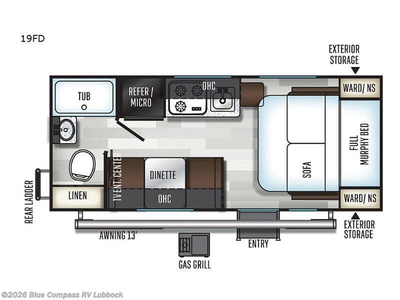 Used 2019 Forest River Flagstaff E-Pro 19FD available in Lubbock, Texas