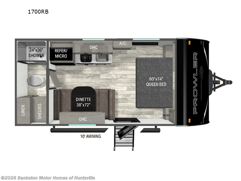 New 2026 Heartland Prowler 1700RB available in Huntsville, Alabama