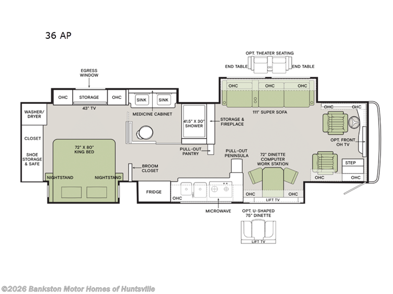 New 2026 Tiffin Allegro Bus 36 AP available in Huntsville, Alabama