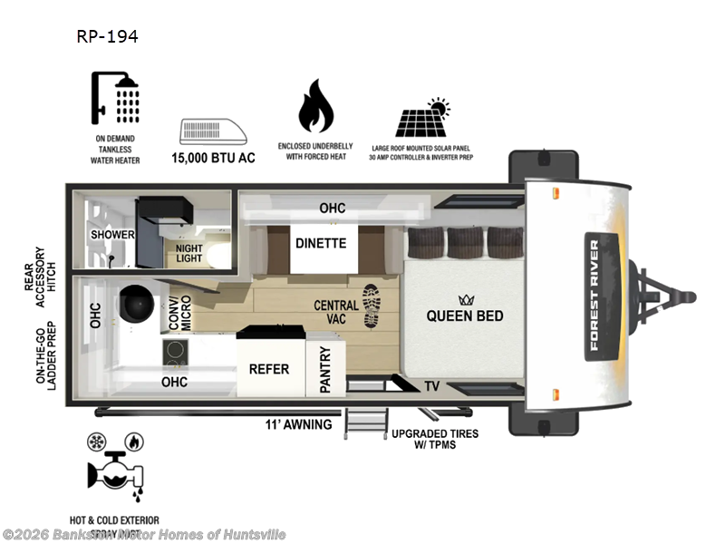 New 2026 Forest River  R Pod RP-194 available in Huntsville, Alabama