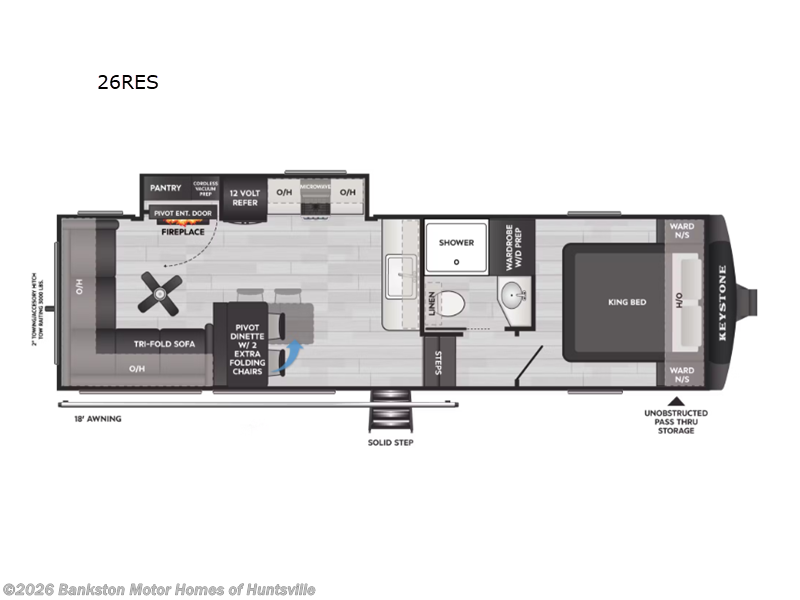 New 2026 Keystone Cougar Half-Ton 26RES available in Huntsville, Alabama