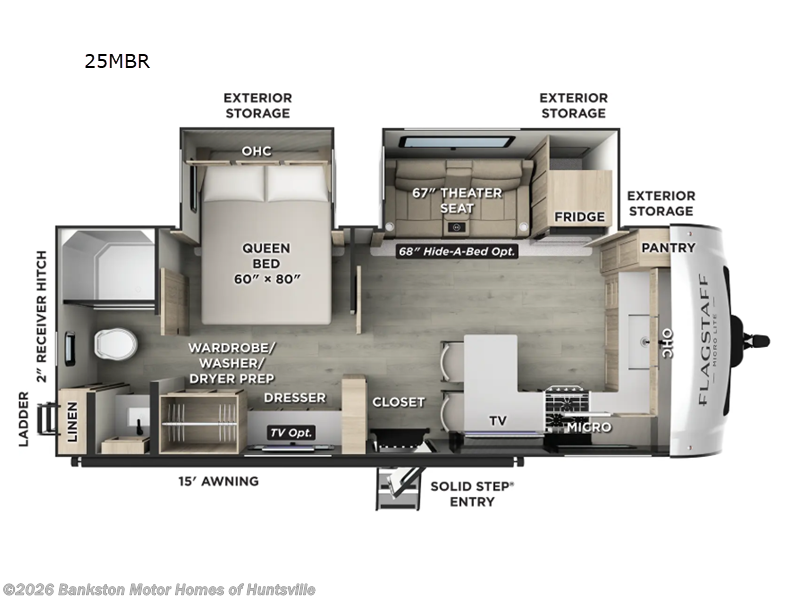 New 2026 Forest River Flagstaff Micro Lite 25MBR available in Huntsville, Alabama