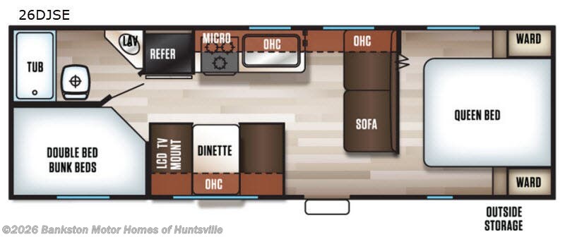 Used 2018 Forest River Cherokee Grey Wolf 26DJSE available in Huntsville, Alabama