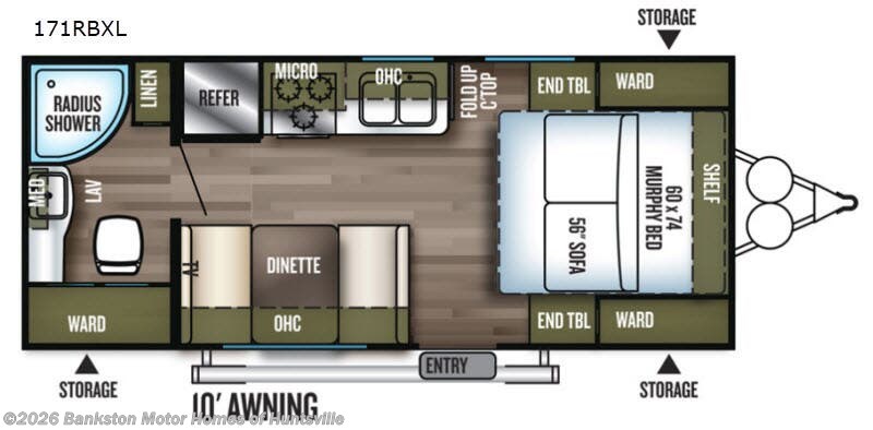 Used 2018 Forest River Wildwood X-Lite 171RBXL available in Huntsville, Alabama