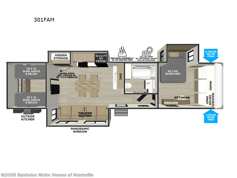 New 2027 Forest River Wildwood Heritage Glen 301FAM available in Huntsville, Alabama
