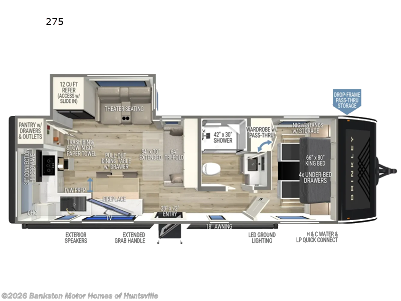 New 2027 Brinkley RV Model I 275 available in Huntsville, Alabama