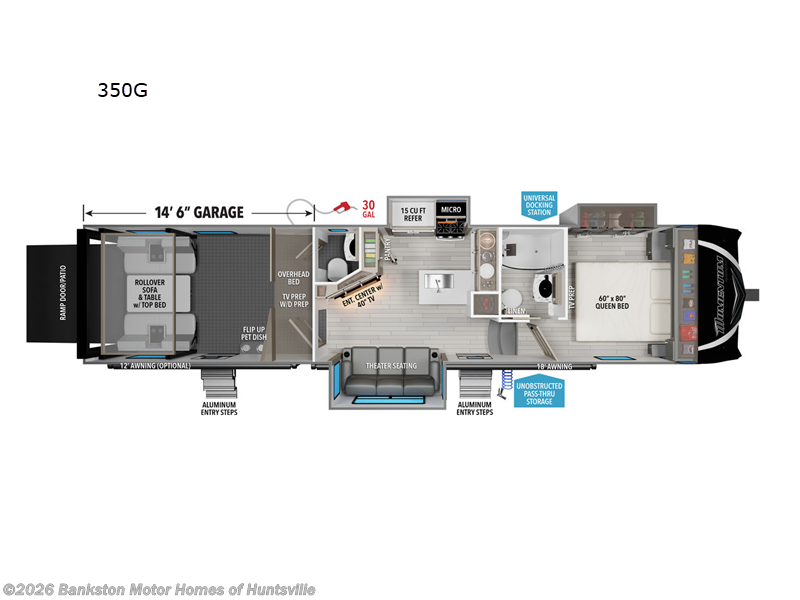 Used 2024  Grand Design Momentum G-Class 350G by Grand Design from Bankston Motor Homes of Huntsville in Huntsville, AL