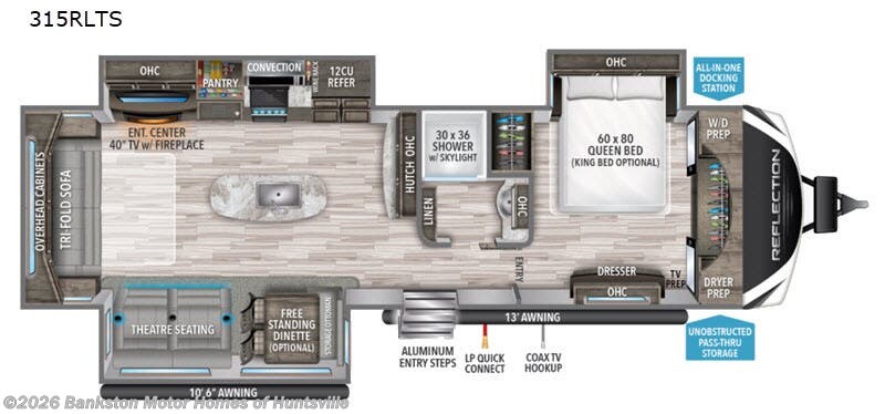 Used 2020  Grand Design Reflection 315RLTS by Grand Design from Bankston Motor Homes of Huntsville in Huntsville, AL