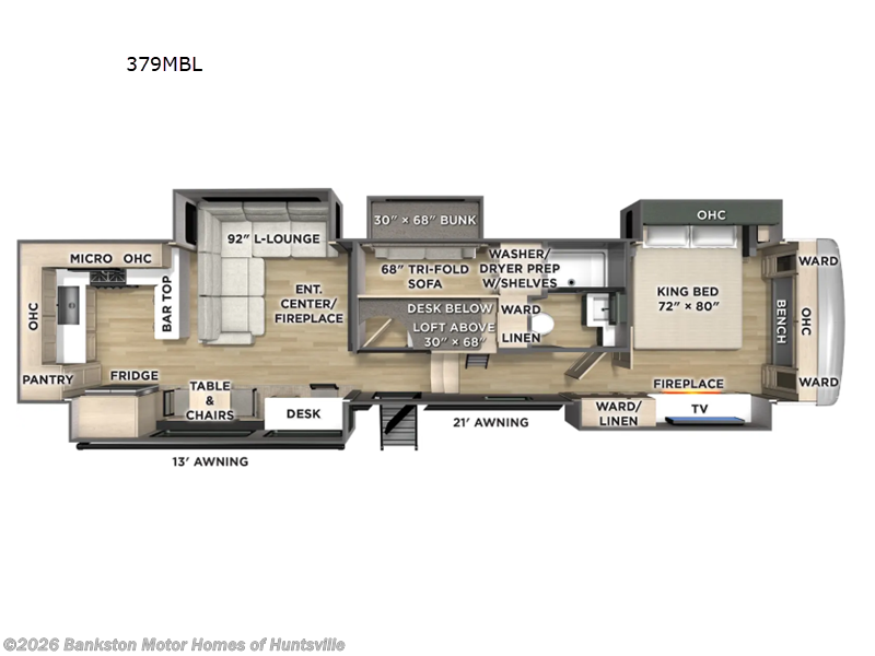 New 2027 Forest River Columbus 379MBL available in Huntsville, Alabama