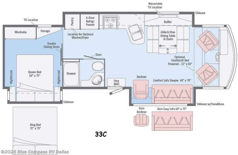 Used 2016 Winnebago Sightseer 33C available in Mesquite, Texas