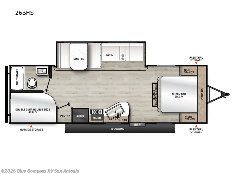 Used 2025 Forest River Aurora Light 26BHS available in San Antonio, Texas