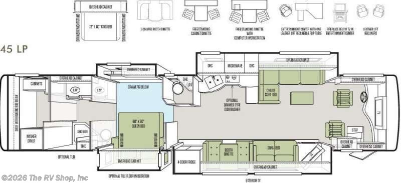 Used 2013 Tiffin Allegro Bus 45 LP available in Baton Rouge, Louisiana