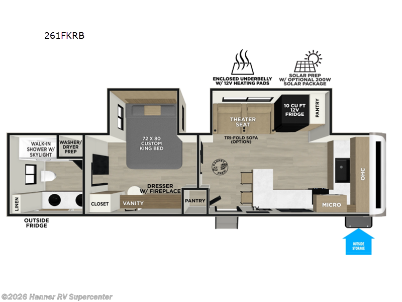 New 2027 Forest River Wildwood Heritage Glen 261FKRB available in Baird, Texas