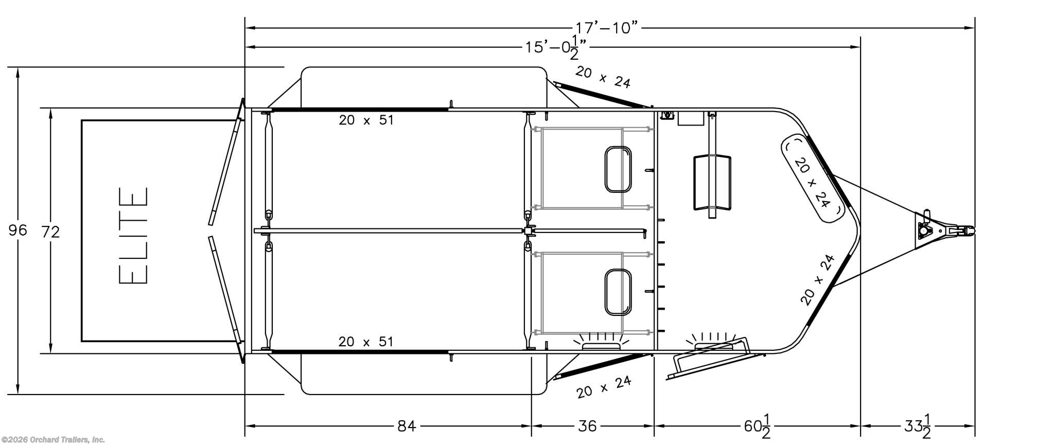 New 2026 Hawk Trailers  Model-100 Elite available in Whately, Massachusetts