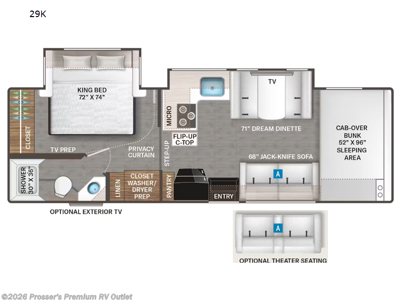 New 2026 Thor Motor Coach Four Winds 29K available in Sturtevant, Wisconsin
