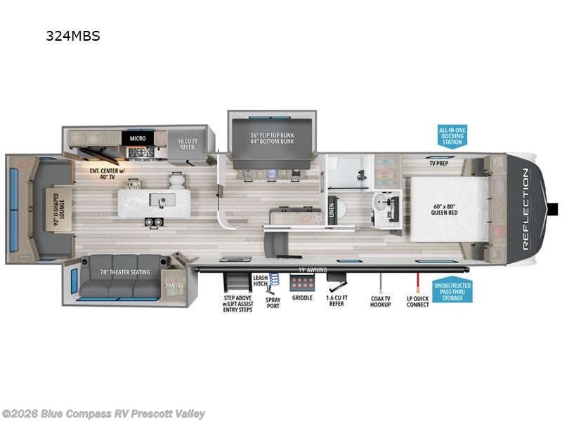 New 2025 Grand Design Reflection 324MBS available in Prescott Valley, Arizona