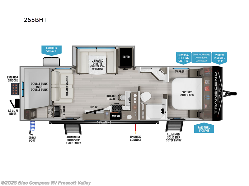 New 2025 Grand Design Transcend 265BHT available in Prescott Valley, Arizona