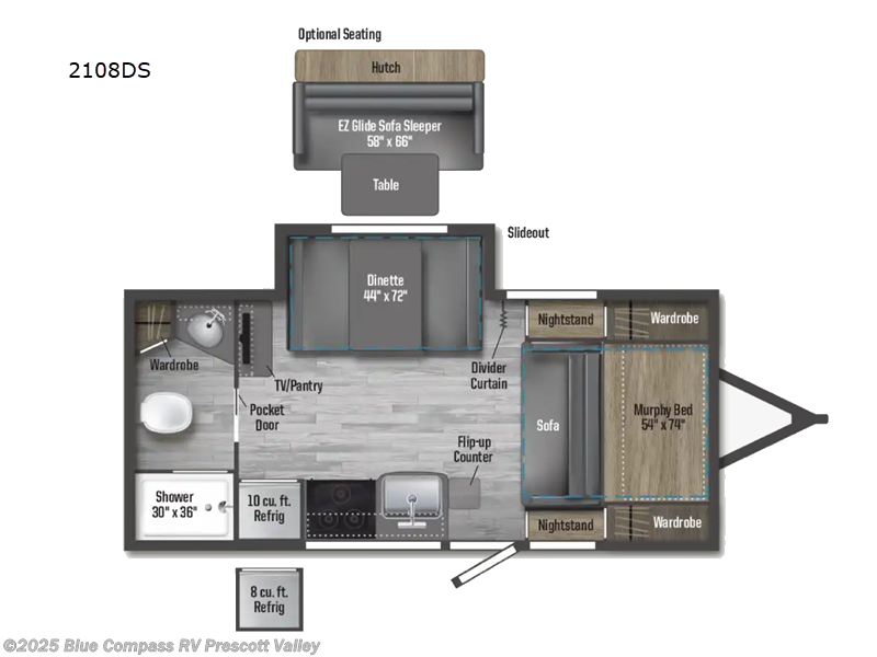 Used 2024 Winnebago Micro Minnie 2108DS available in Prescott Valley, Arizona