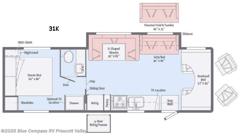 Used 2016  Winnebago Minnie Winnie 31K by Winnebago from Blue Compass RV Prescott Valley in Prescott Valley, AZ