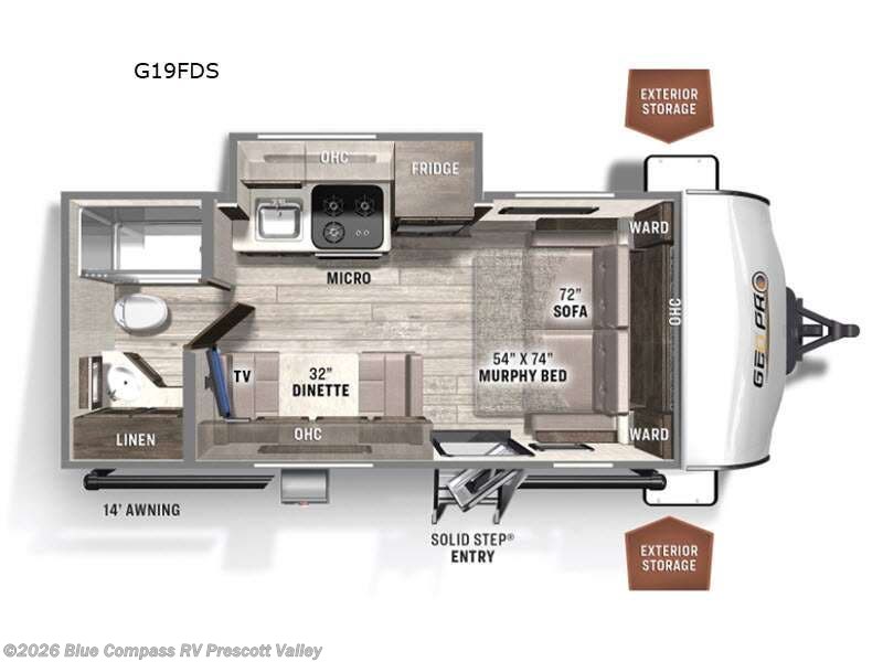 Used 2022 Forest River Rockwood Geo Pro G19FDS available in Prescott Valley, Arizona