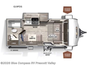 Used 2022 Forest River Rockwood Geo Pro G19FBS available in Prescott Valley, Arizona