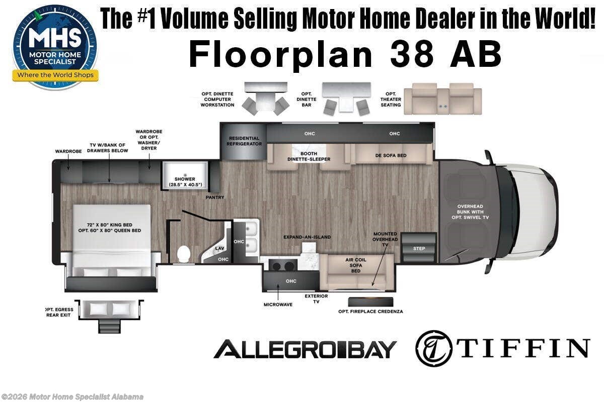 2027 Tiffin Allegro Bay 38 AB