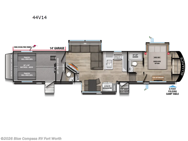 New 2027 Alliance RV Valor 44V14 available in Fort Worth, Texas
