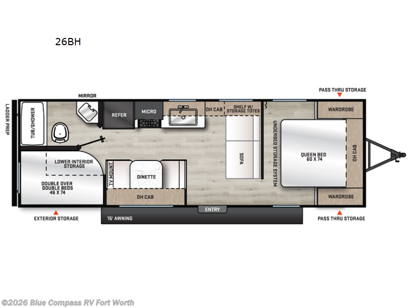 New 2027 Forest River Aurora Light 26BH available in Fort Worth, Texas