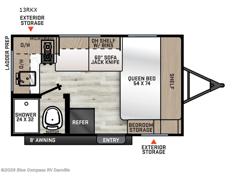 New 2026  Forest River Aurora Light 13RKX by Forest River from Blue Compass RV Danville in Ringgold, VA