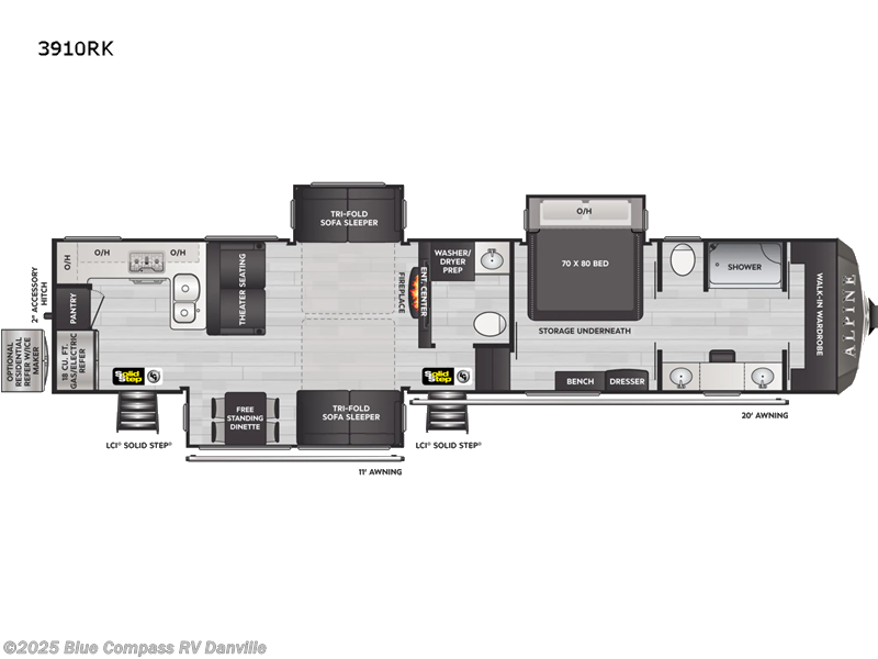 Used 2022 Keystone Alpine 3910RK available in Ringgold, Virginia